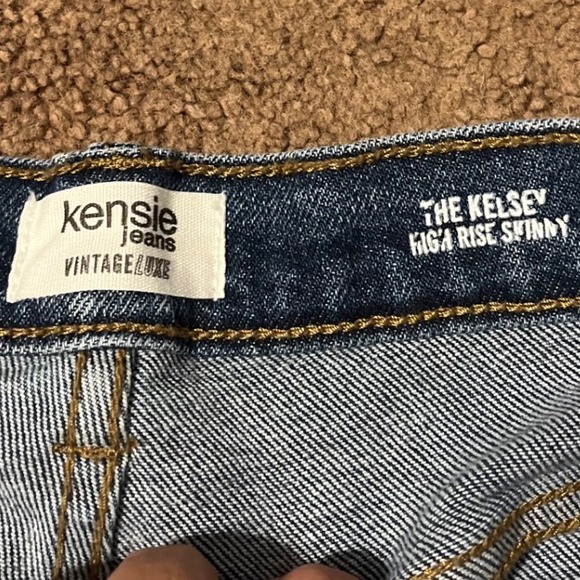 Kensie Jeans The Kelsey High Rise Skinny Vintage‎ Luxe Raw Hem Sz 8 - Picture 5 of 10